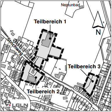 Planausschnitt 142. Änderung des Flächennutzungsplanes
