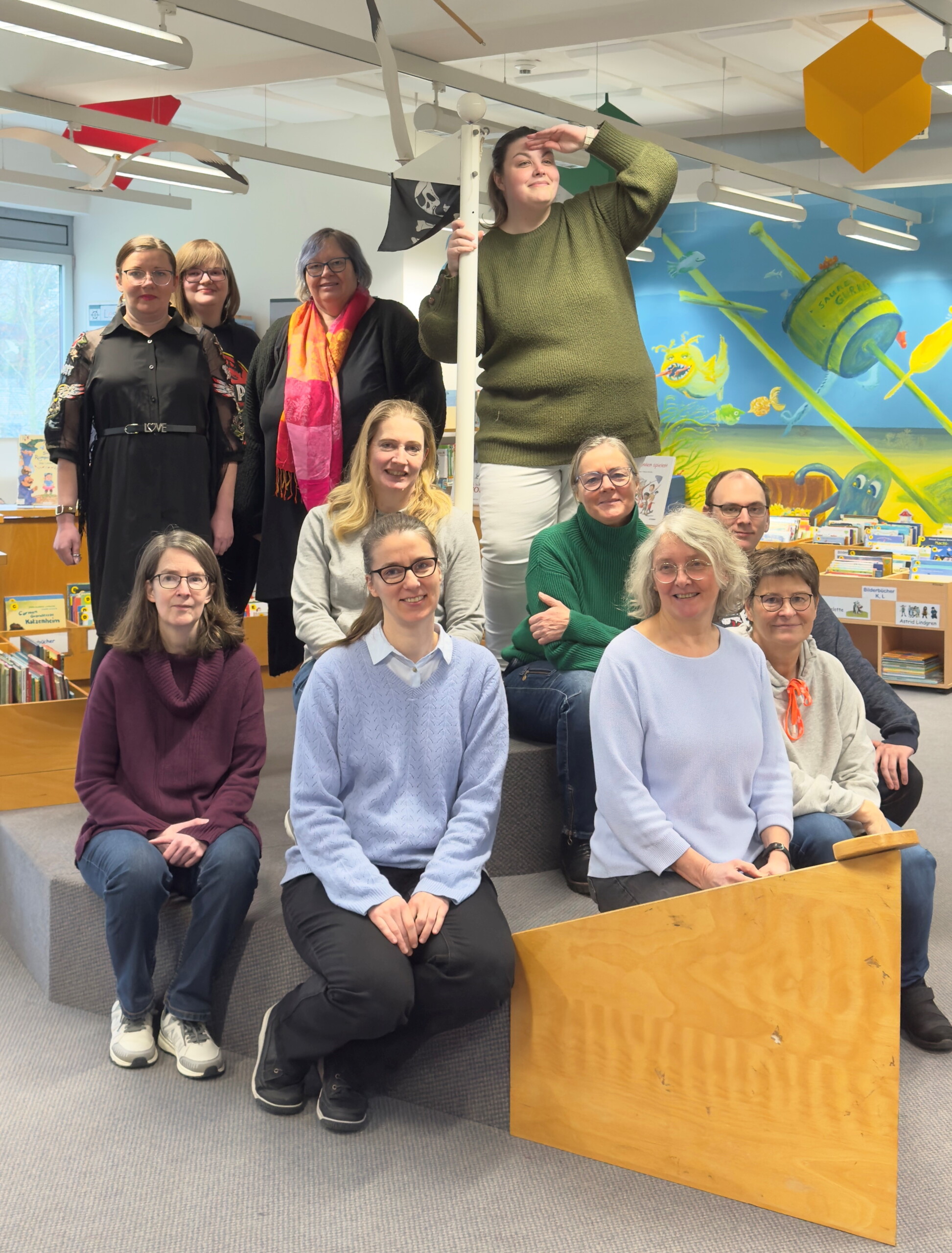 Foto vom Team der Stadtbibliothek 2025