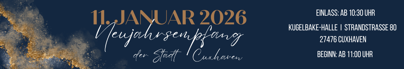 Hinweis auf den  Neujahrsempfang am 11. Januar