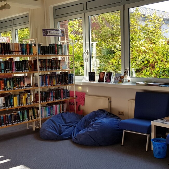 Foto der Entspannungsecke in der Bibliothek