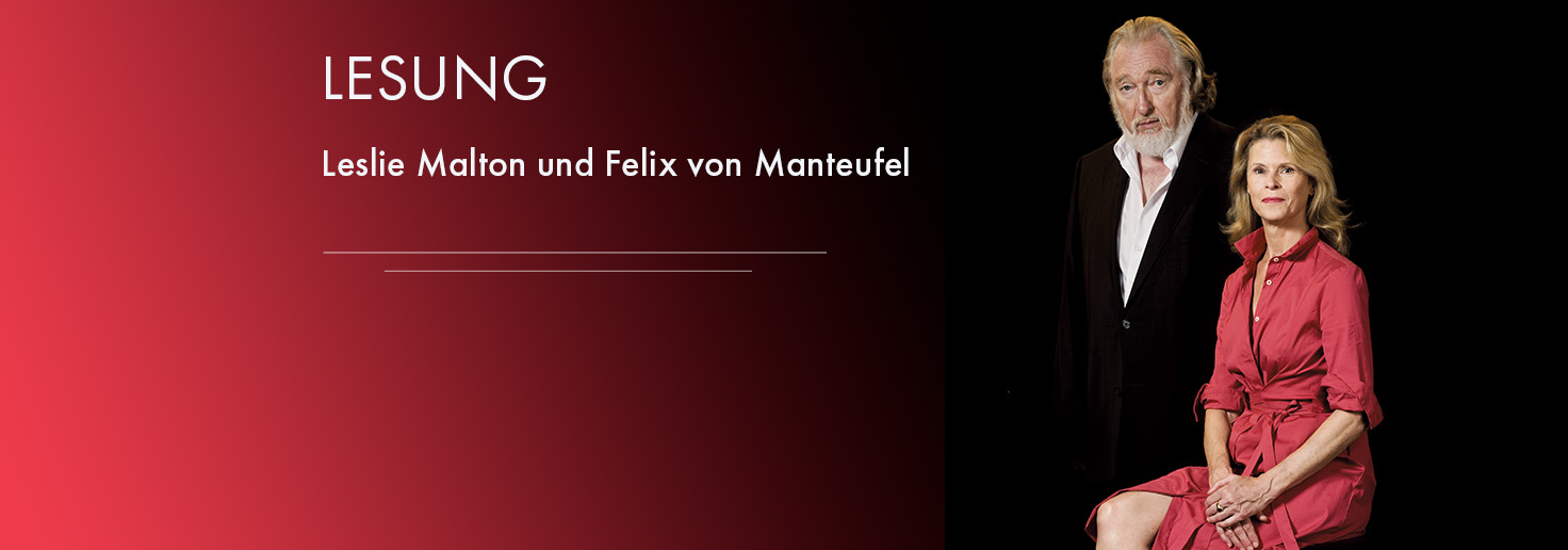 Am Samstag, den 26.09.2026 um 19:30 Uhr im Schloss Ritzebüttel lesen Leslie Malton und Felix von Mantteufel aus dem Buch "Ich will lieber schweigen von Roswitha & Will Quadflieg